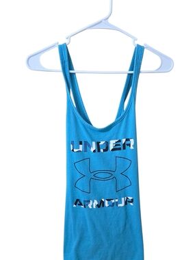 Under Armour Blue Logo Racerback Tank